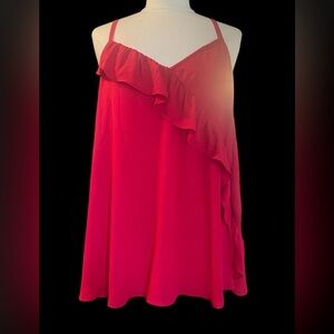Torrid Red sleeveless blouse size 2